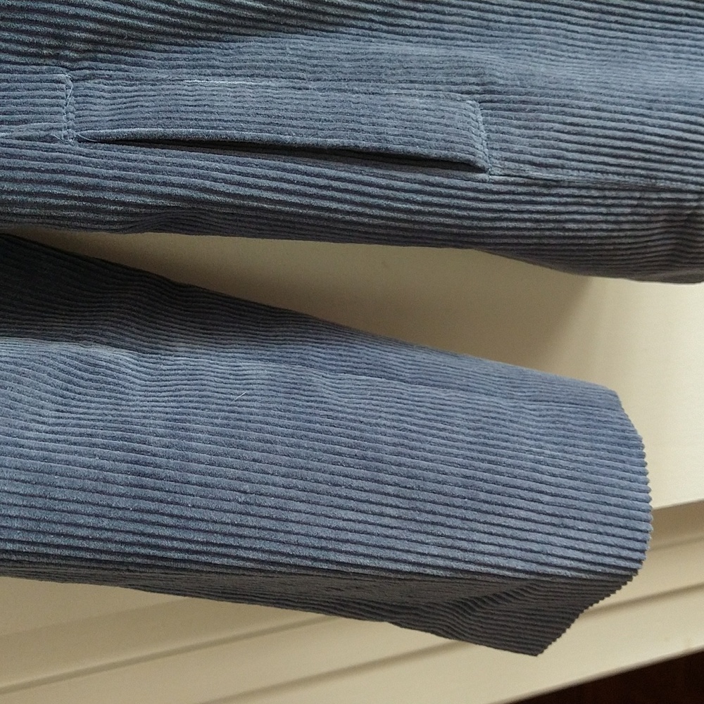 Denim & Co. Corduroy Jacket Blazer Snap Button Closure - Picture 2 of 7